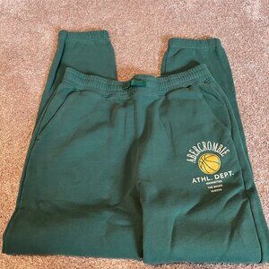 NWOT boys abercrombie kids sweatpants: Green: xl